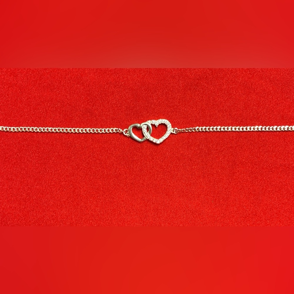 Elegant Silver Heart Bracelet